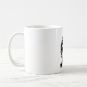 Taza De Café Contorno de luz de cruce — Recuperador