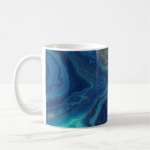 Taza De Café “Contornos Pelágicos” – Un paisaje marino abstract