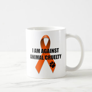 Taza De Café Contra cinta anaranjada de la conciencia de la