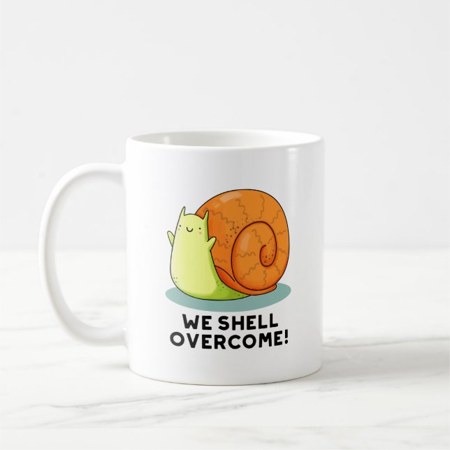 Taza De Café Contra el divertido y positivo bollo de caracol (Izquierda)
