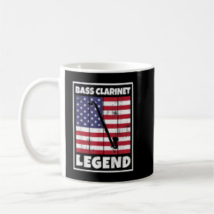 Taza De Café Contrabass Clarinetista USA American Bass Clarinet