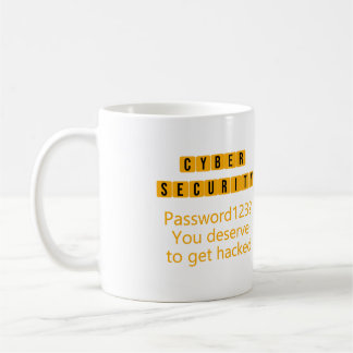 Taza De Café Contraseña de seguridad cibernética 123 - Cotizaci