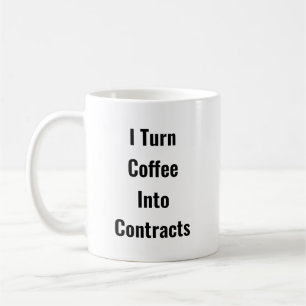 Taza De Café Contratos Para Contraer Café - Business Mug