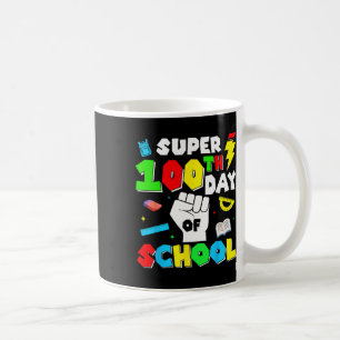 Taza De Café Control De Juegos Nivel 100 Días De Escuela Desblo
