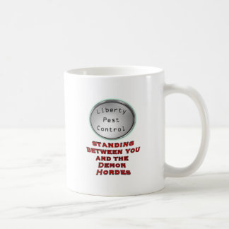 Taza De Café control de parásito de la libertad