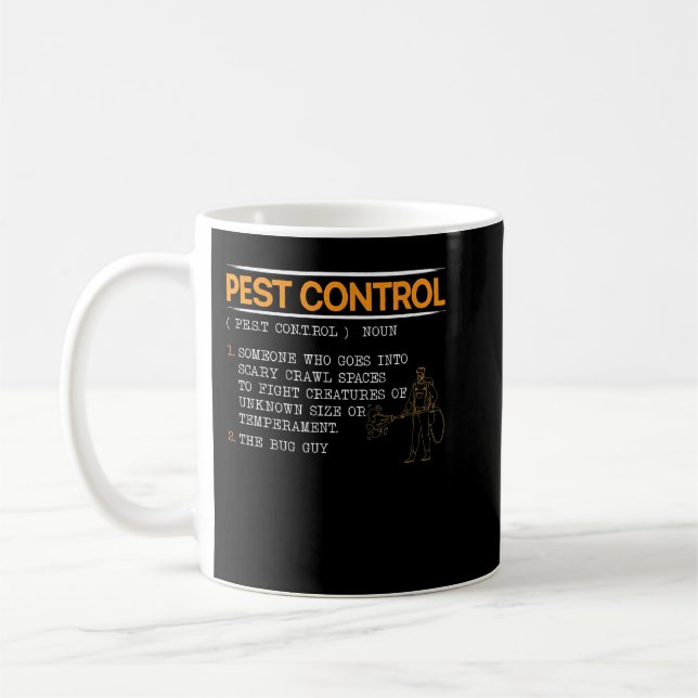 Taza De Café Control de plagas de los animales exterminadores  (Izquierda)
