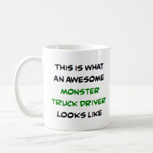 Taza De Café controlador de camiones monstruo, impresionante