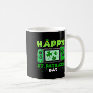 Taza De Café Controlador de juegos Shamrock St Patricks Day Gam