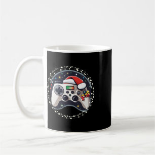 Taza De Café Controlador de videojuegos Sombrero de Santa Navid