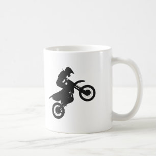 Taza De Café Controlador Motocross - Elegir color de fondo