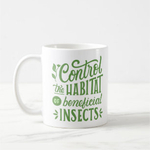 Taza De Café controlar el hábitat de los insectos beneficiosos