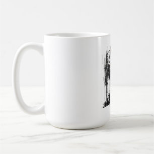 Taza De Café Conversación Silenciosa en Pantallas Paralelas Des