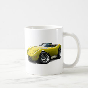 Taza De Café Convertible amarillo 1973-76 del Corvette