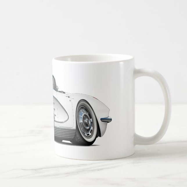 Taza De Café Convertible blanco 1962 del Corvette (Derecha)
