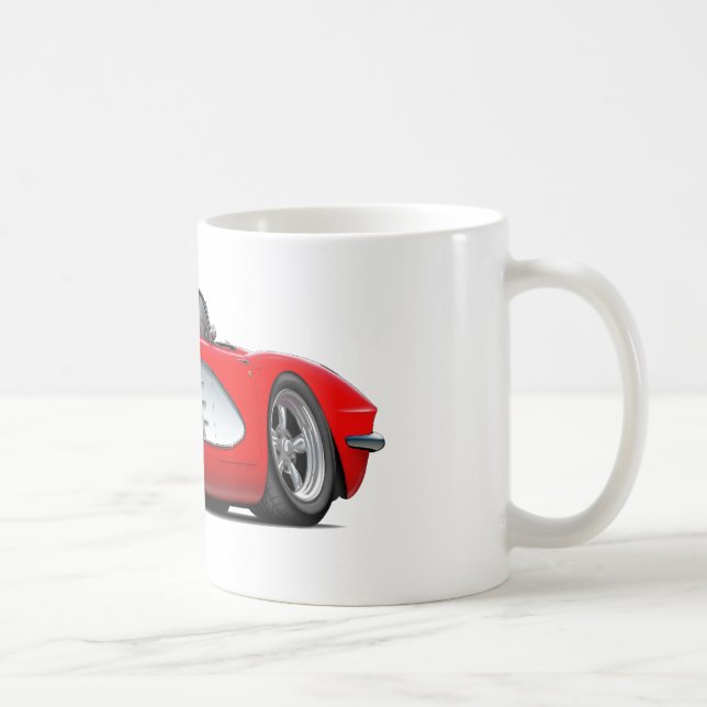 Taza De Café Convertible rojo 1961 del Corvette (Derecha)
