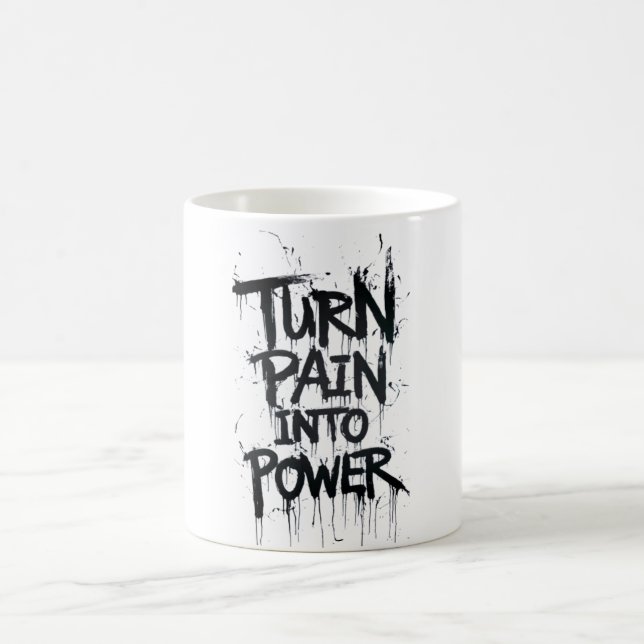Taza De Café Convertir el dolor en poder (Centro)