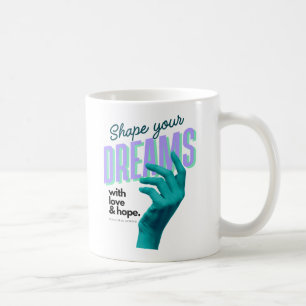 Taza De Café Convierte tus sueños con una mano azul que llegue 