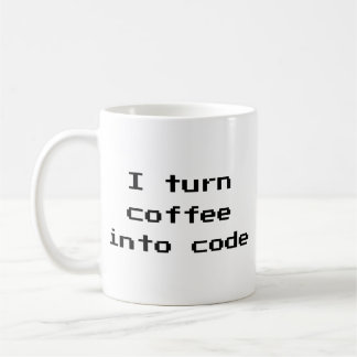 Taza De Café Convierto el café en tazón de café de código