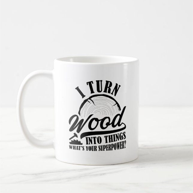 Taza De Café Convierto madera en cosas (Izquierda)