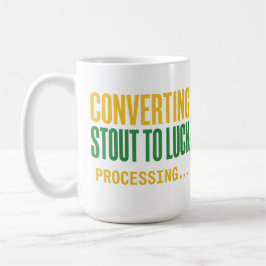 Taza De Café Convirtiendo Stout en Procesamiento de Suerte Dive