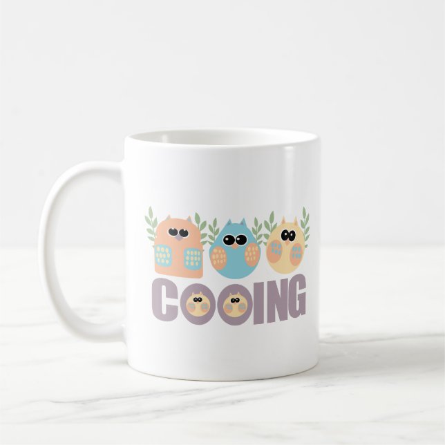 Taza De Café Cooing de búhos (Izquierda)