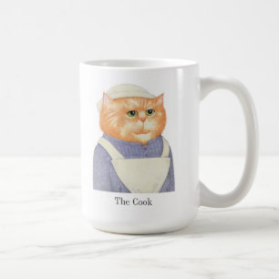 Taza De Café COOK CAT Tall White Mug + Texto