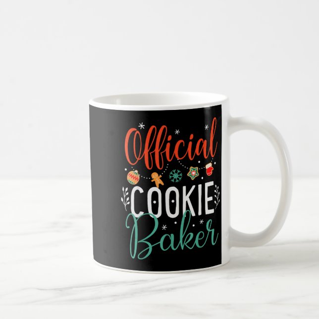 Taza De Café Cookie Baker Funny Christmas Couples Matching  (Derecha)