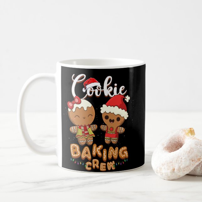 Taza De Café Cookie Baking Crew Christmas Santa Family Team (Con donut)