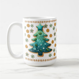 Taza De Café Cookie Mug, árbol de Navidad festivo