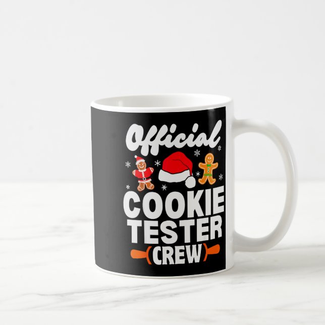 Taza De Café Cookie Tester Crew Christmas Baking Xmas Pajamas  (Derecha)