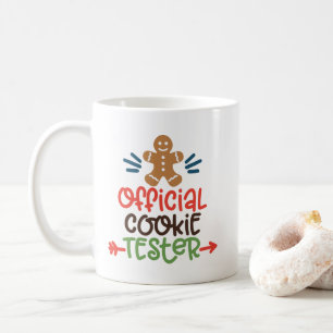 Taza De Café Cookie Tester Oficial Coffee Mug - Navidades diver