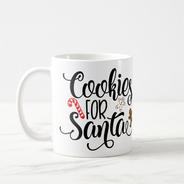 Taza De Café Cookies para Navidades de Santa Fun (Izquierda)