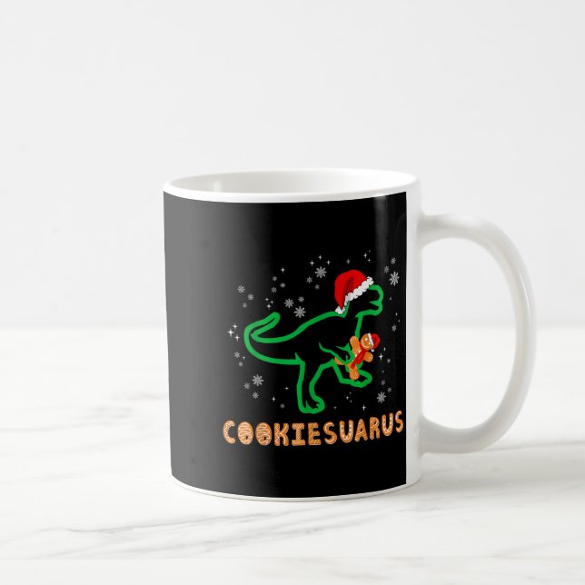 Taza De Café Cookiesaurus Christmas Dinosaur Rex Sugar Cookie  (Derecha)
