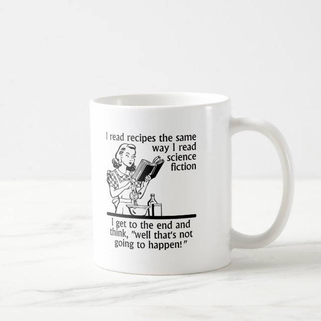 Taza De Café Cooking Fiction Funny Mug (Derecha)
