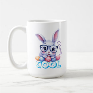 Taza De Café Cool Bunny Easter Personalized