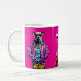Taza De Café Cool Crew – Colour-Pop Animal Squad Rosa Fuerte