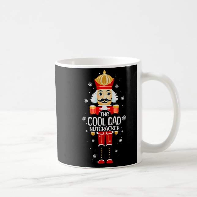 Taza De Café Cool Dad Nutcracker Funny Christmas Family Matchin (Derecha)