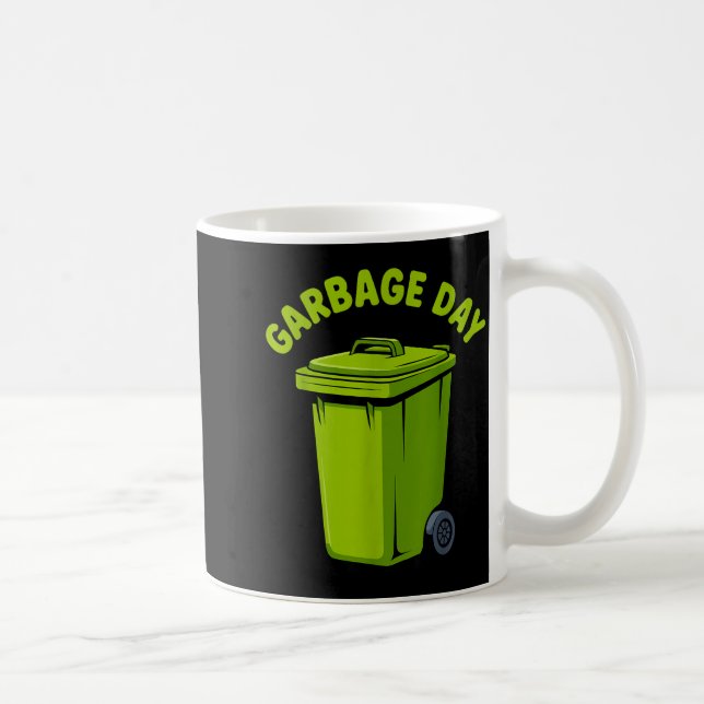 Taza De Café Cool Garbage Truck Art For Men Women Kids Garbage  (Derecha)