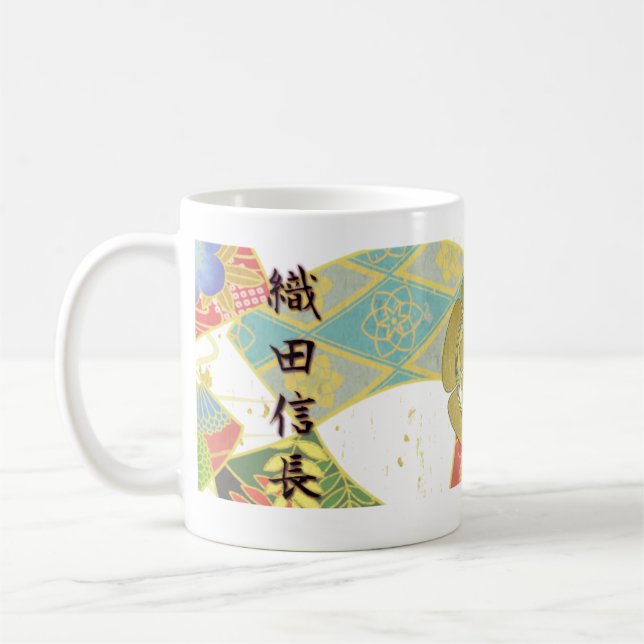 Taza De Café COOL JAPAN SAMURAI KAMON KANJI TENKAFUBU! Oda (Izquierda)
