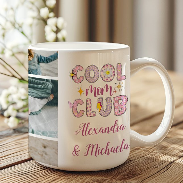 Taza De Café Cool Mom Club Retro 7 Photo Mug (Subido por el creador)