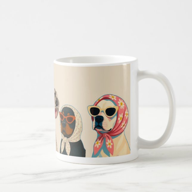 Taza De Café Cool Pet Dog graphic mug  (Derecha)