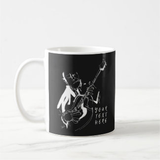 Taza De Café Cool Retro Guitarist Custom Name(名入れ対応)