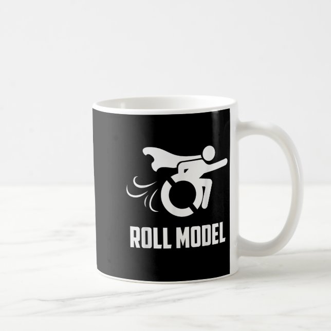 Taza De Café Cool Roll Model _ Funny Handicapped Person Wheelch (Derecha)