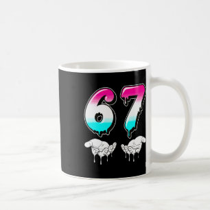 Taza De Café Cool Six Seven 6 7 Meme Gen Alpha jerga Disfraz Ma