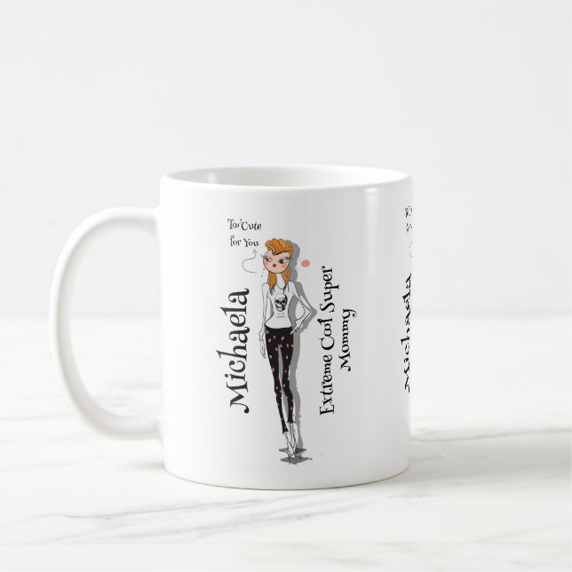 Taza De Café Cool Super Mommy 1 (Izquierda)