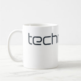 Taza De Café Cool Technotext Techno Text