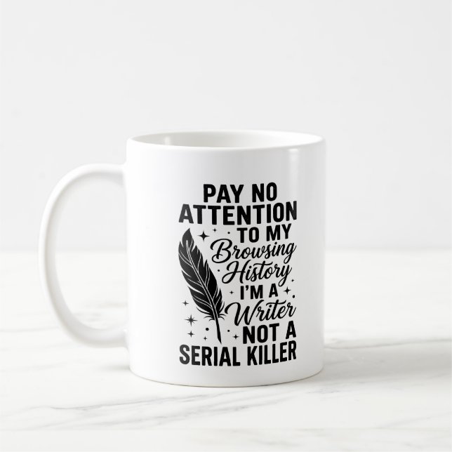 Taza De Café Cool Writer Author Journalist Writing Poetry (Izquierda)