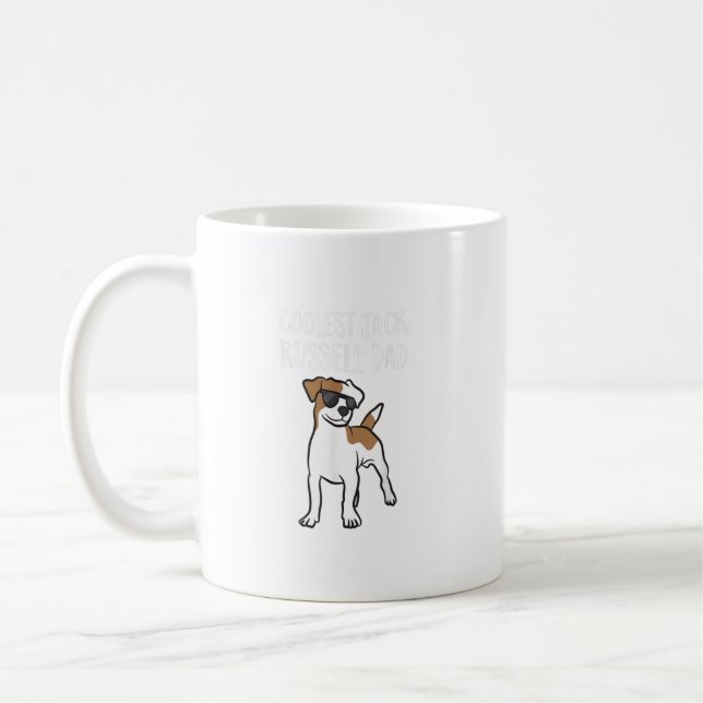 Taza De Café Coolest Jack Russel Dad (Izquierda)