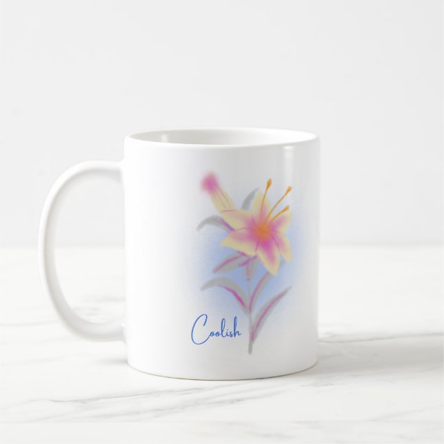 Taza De Café Coolish Lily Bloom Mug (Izquierda)