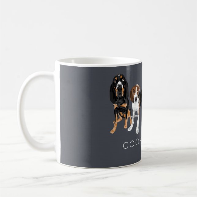 Taza De Café Coonhound Dad Grey (Izquierda)